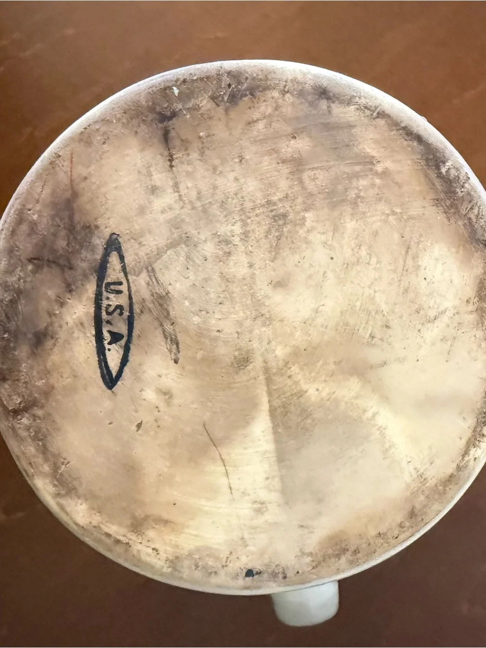 Vintage round stoneware